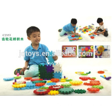 Engrenagem padrão grande brinquedo brinquedo de blocos de plástico de construção com novo estilo